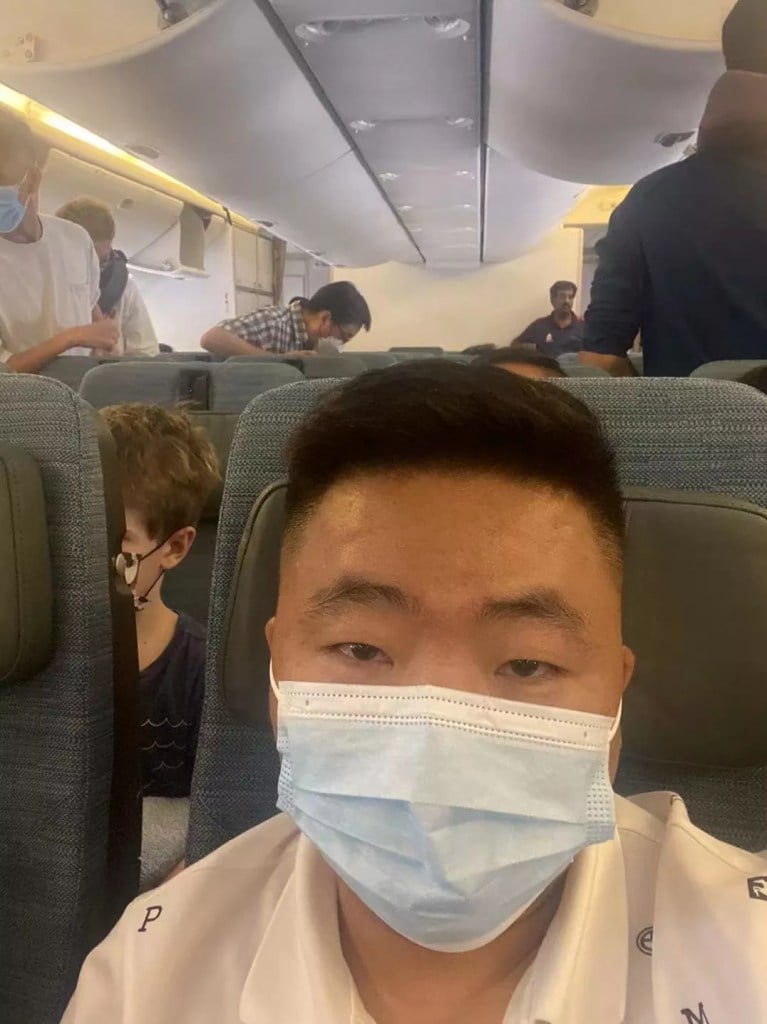 Hushida Chairman Li Guilai - On the plane to US