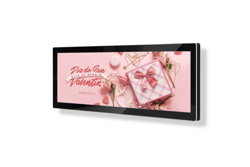 Add sleek strip LCD screens to captivate customers. These thin bar displays maximize your digital signage real estate. Great for retail, hospitality, more.