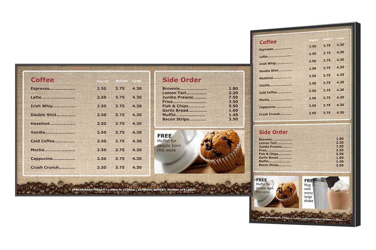 レストランにとってのデジタル メニュー ボードのメリット - HUSHIDA 公式, image size:1200x800